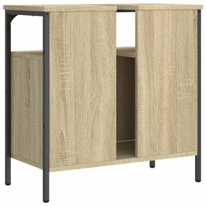 vidaXL Waschbeckenunterschrank Sonoma-Eiche 60x30x60 cm Holzwerkstoff