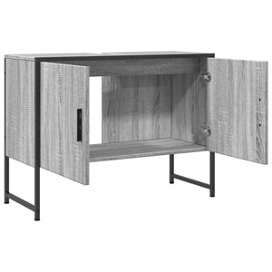 vidaXL Waschbeckenunterschrank Grau Sonoma 80x33x60 cm Holzwerkstoff