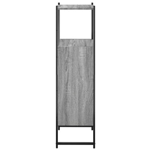 vidaXL Badschrank Grau Sonoma 33x33x120,5 cm Holzwerkstoff