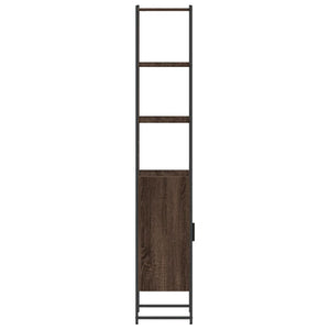 vidaXL Badschrank Braun Eichen-Optik 33x33x185,5 cm Holzwerkstoff