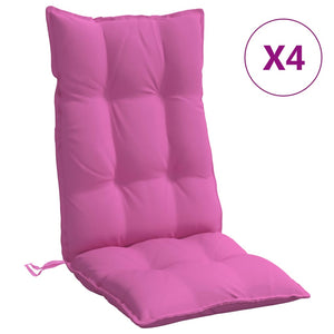 vidaXL Hochlehner-Auflagen 4 Stk. Rosa Oxford-Gewebe