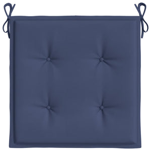 vidaXL Palettenkissen 4 Stk. Marineblau 40x40x3 cm Oxford-Gewebe