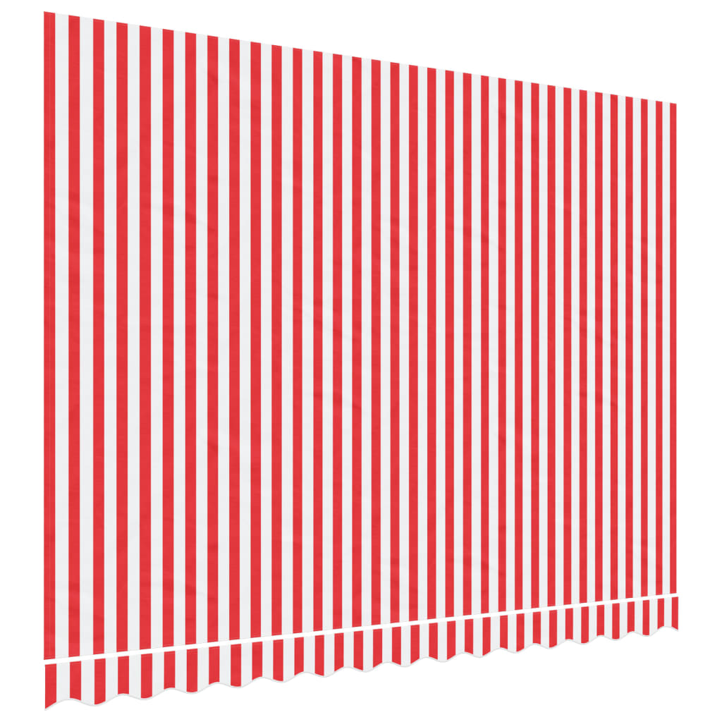 vidaXL Markisenbespannung Rot und Weiß Gestreift 3,5x2,5 m