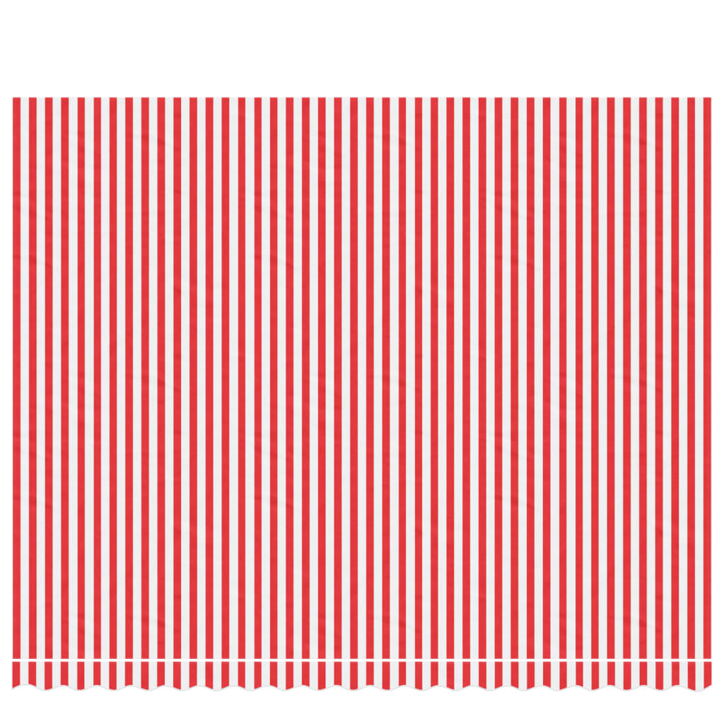 vidaXL Markisenbespannung Rot und Weiß Gestreift 4,5x3,5 m