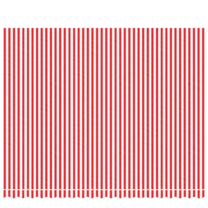 vidaXL Markisenbespannung Rot und Weiß Gestreift 4,5x3,5 m