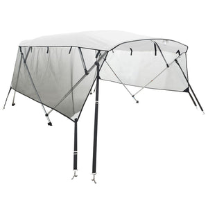 vidaXL 3-Bow Bimini-Top mit Mesh-Seitenteilen 183x(170-182)x137 cm