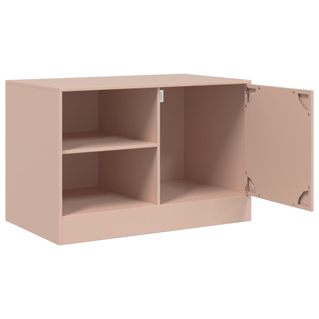 vidaXL TV-Schrank Rosa 67x39x44 cm Stahl