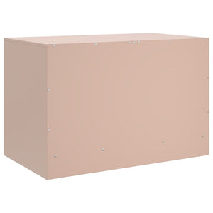 vidaXL TV-Schrank Rosa 67x39x44 cm Stahl