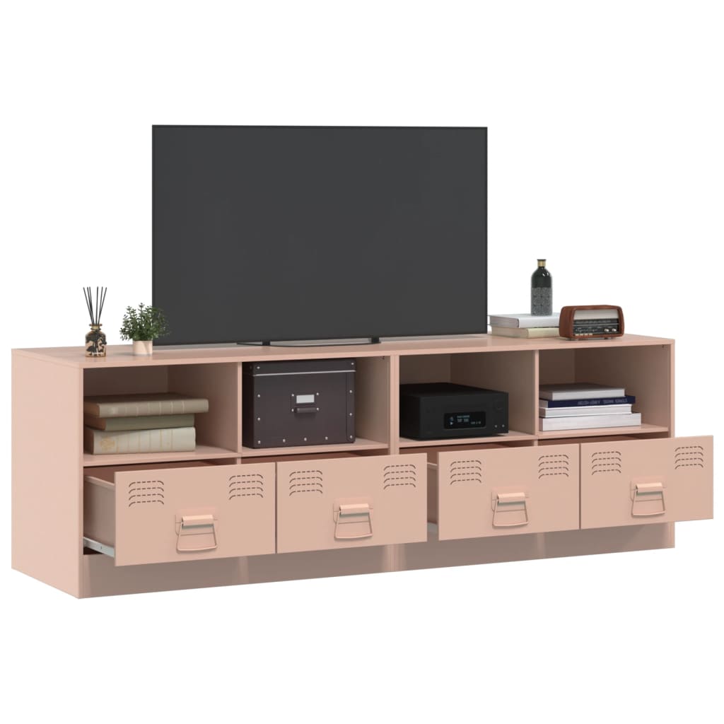 vidaXL TV-Schränke 2 Stk. Rosa 67x39x44 cm Stahl