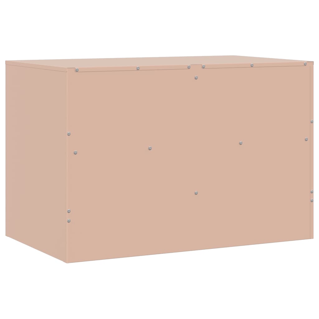 vidaXL TV-Schränke 2 Stk. Rosa 67x39x44 cm Stahl