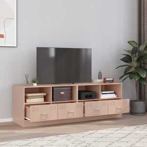 vidaXL TV-Schränke 2 Stk. Rosa 67x39x44 cm Stahl