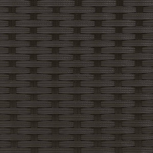 Sonnenliege mit Kissen Schwarz Poly Rattan