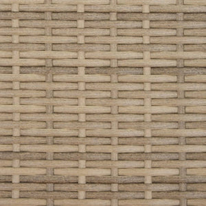 Sonnenliege mit Kissen Beige Poly Rattan