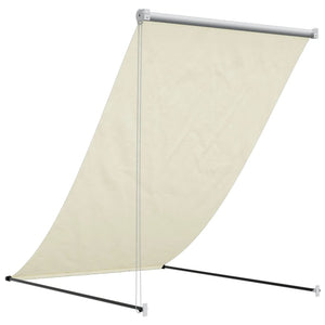 vidaXL Markise Einziehbar Creme 150x150 cm Stoff und Stahl