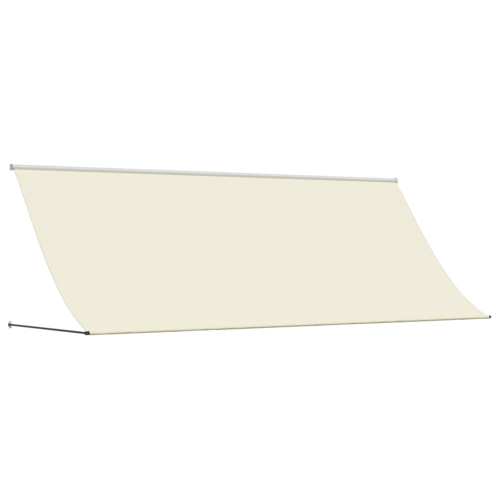 vidaXL Markise Einziehbar Creme 350x150 cm Stoff und Stahl