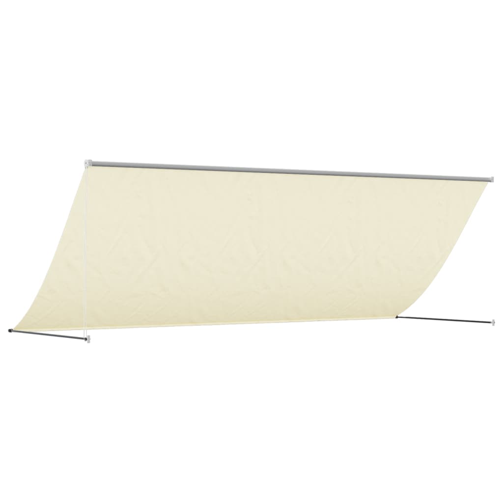 vidaXL Markise Einziehbar Creme 350x150 cm Stoff und Stahl