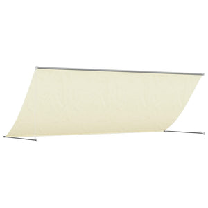 vidaXL Markise Einziehbar Creme 400x150 cm Stoff und Stahl