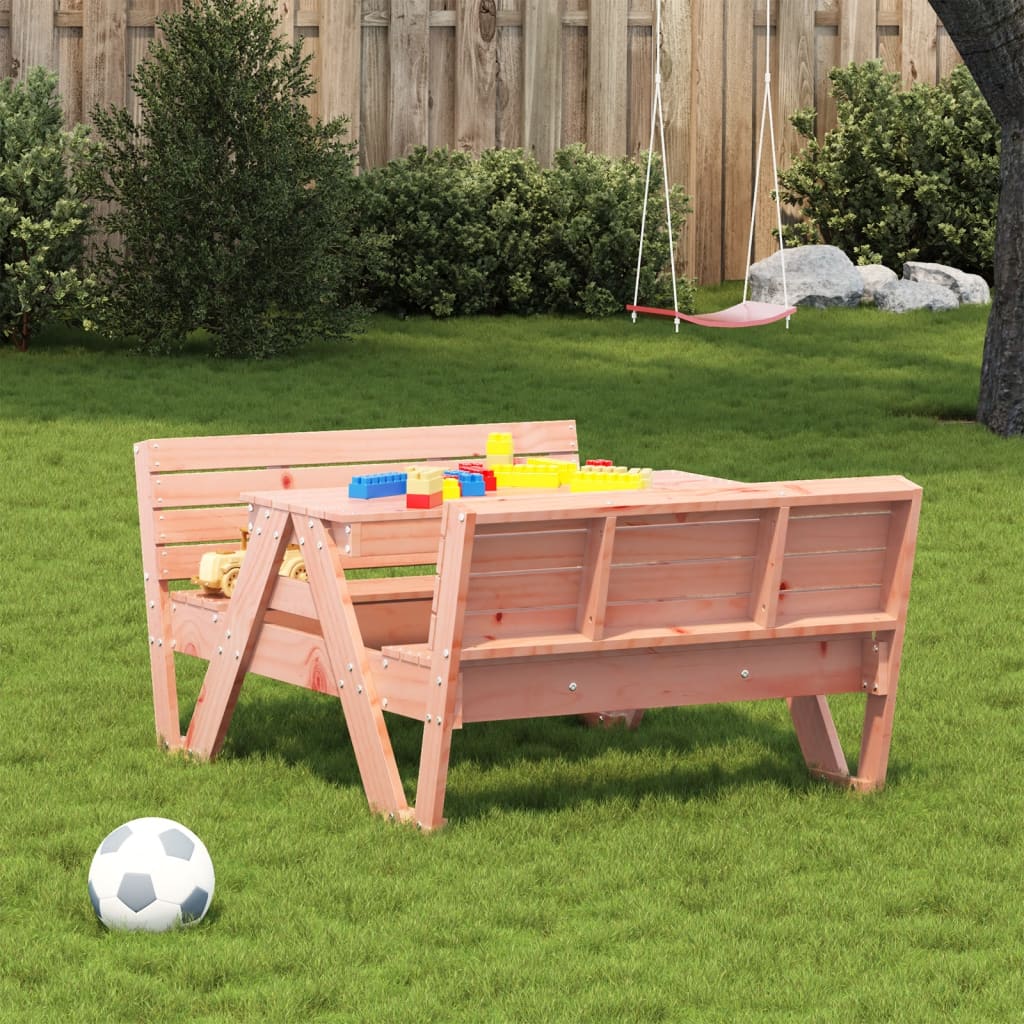 vidaXL Picknicktisch für Kinder 88x122x58 cm Massivholz Douglasie