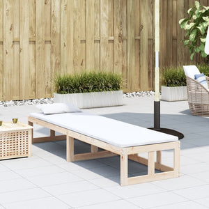 vidaXL 2-in-1 Gartensofa Verlängerbar Massivholz Kiefer