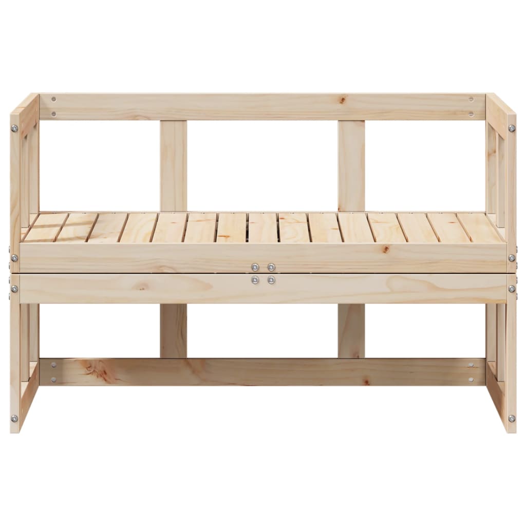 vidaXL 2-in-1 Gartensofa Verlängerbar Massivholz Kiefer