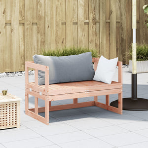 vidaXL 2-in-1 Gartensofa Verlängerbar Massivholz Douglasie