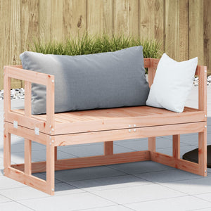 vidaXL 2-in-1 Gartensofa Verlängerbar Massivholz Douglasie