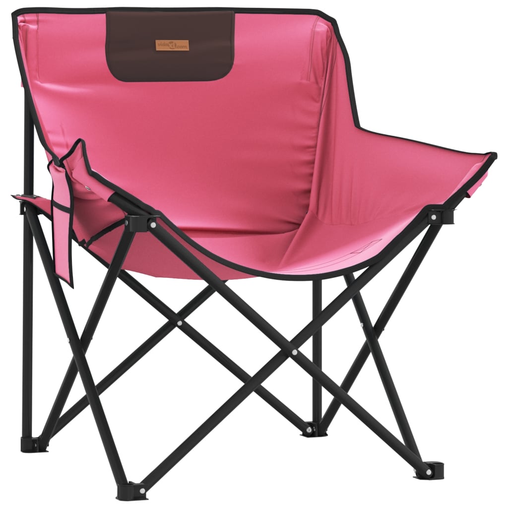 vidaXL Campingstühle 2 Stk. mit Tasche Klappbar Rosa