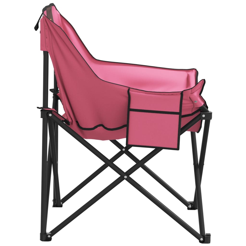 vidaXL Campingstühle 2 Stk. mit Tasche Klappbar Rosa