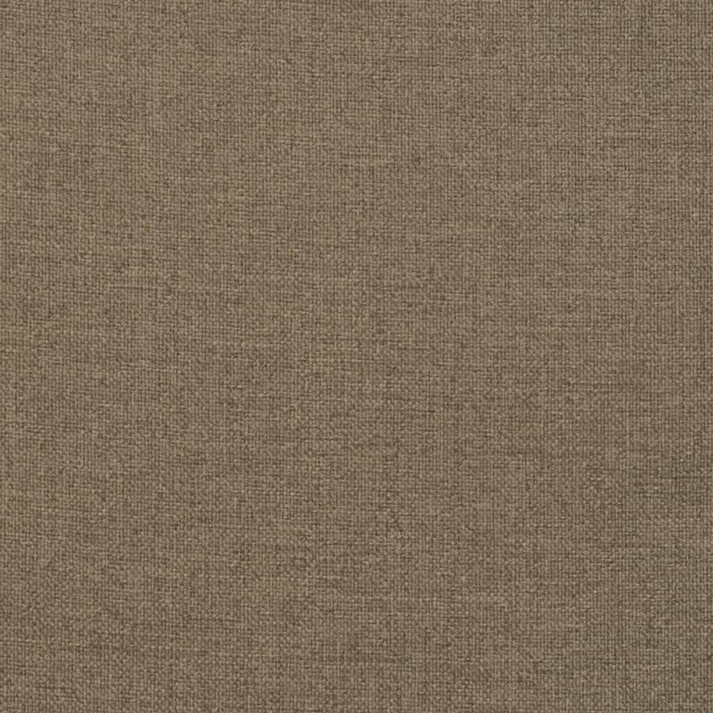 vidaXL Hochlehner-Auflagen 2 Stk. Melange Taupe 120x50x7 cm Stoff