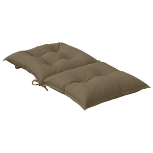 vidaXL Niedriglehner-Auflagen 2 Stk. Melange Taupe 100x50x7 cm Stoff