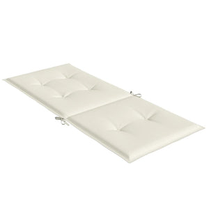 vidaXL Hochlehner-Auflagen 6 Stk. Melange Creme 120x50x4 cm Stoff