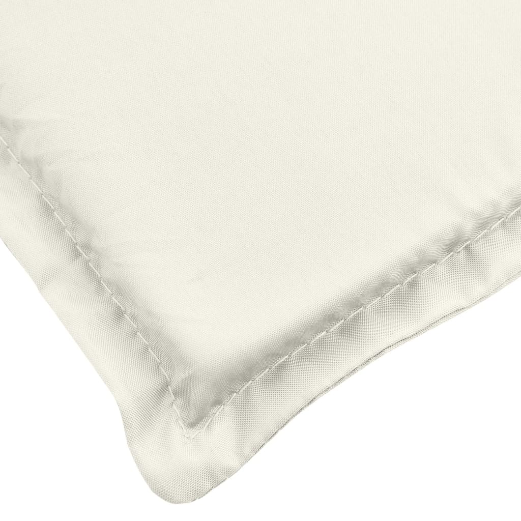 vidaXL Hochlehner-Auflagen 6 Stk. Melange Creme 120x50x4 cm Stoff