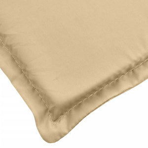 vidaXL Hochlehner-Auflagen 4 Stk. Melange Beige 120x50x4 cm Stoff