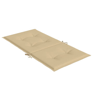 vidaXL Niedriglehner-Auflagen 4 Stk. Melange Beige 100x50x4 cm Stoff