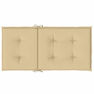 vidaXL Niedriglehner-Auflagen 4 Stk. Melange Beige 100x50x4 cm Stoff