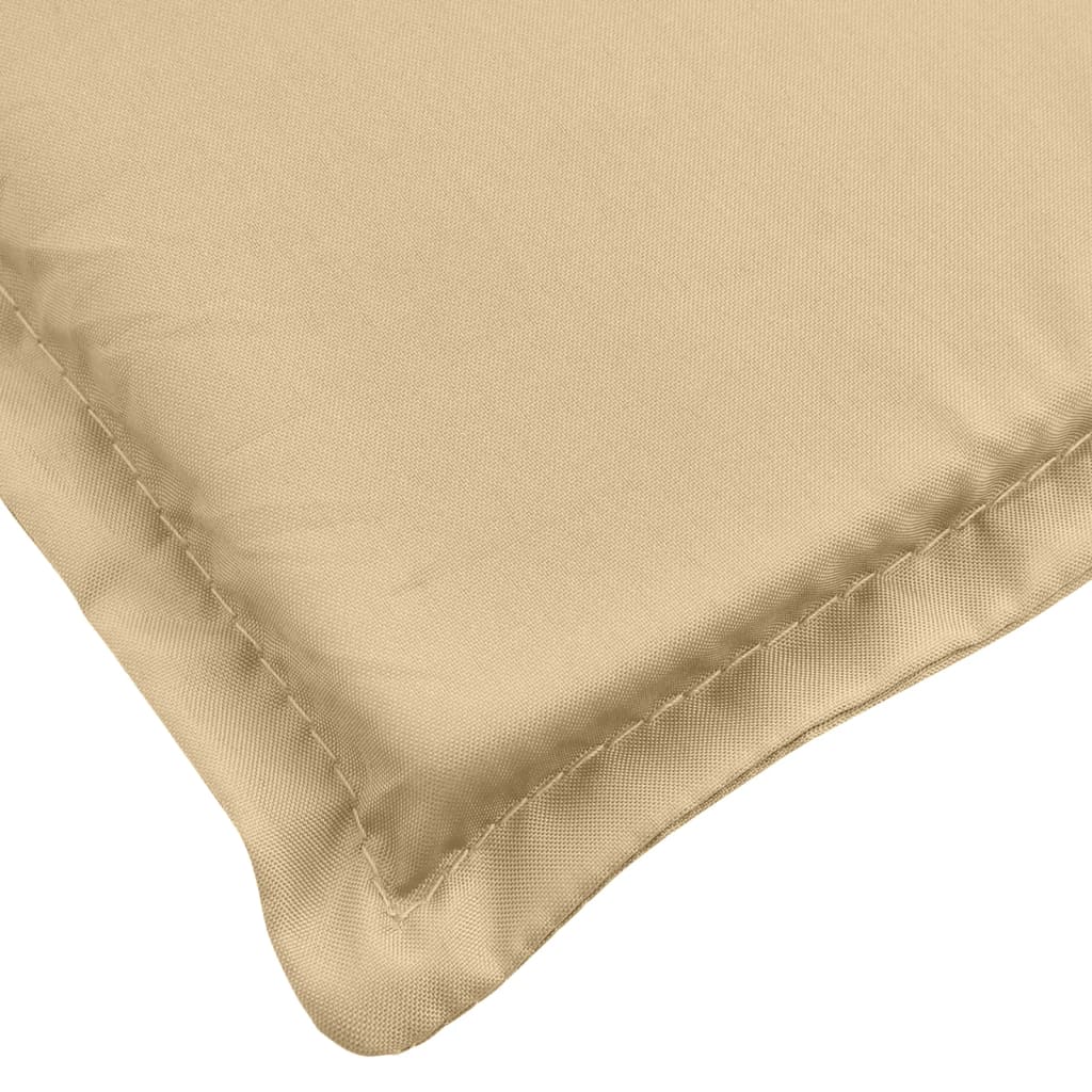 vidaXL Niedriglehner-Auflagen 4 Stk. Melange Beige 100x50x4 cm Stoff