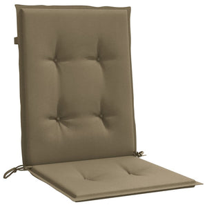 vidaXL Niedriglehner-Auflagen 2 Stk. Melange Taupe 100x50x4 cm Stoff