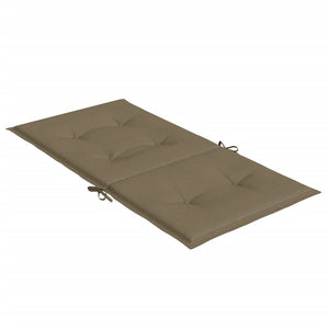 vidaXL Niedriglehner-Auflagen 2 Stk. Melange Taupe 100x50x4 cm Stoff