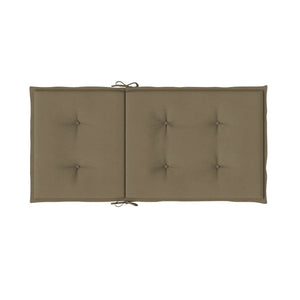 vidaXL Niedriglehner-Auflagen 2 Stk. Melange Taupe 100x50x4 cm Stoff