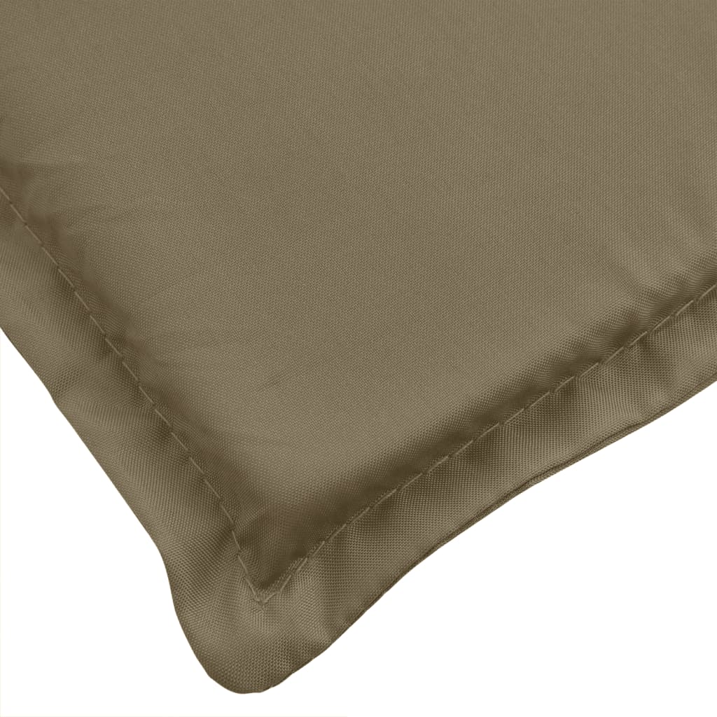 vidaXL Niedriglehner-Auflagen 2 Stk. Melange Taupe 100x50x4 cm Stoff