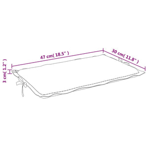 vidaXL Sonnenliegen-Auflage Melange Hellgrau 186x58x3 cm Stoff