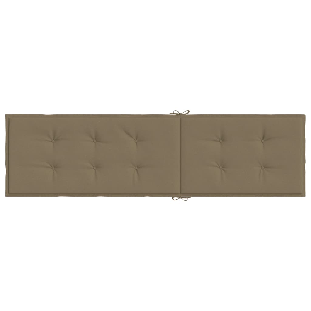 vidaXL Liegestuhl-Auflage Melange Taupe (75+105)x50x3 cm Stoff