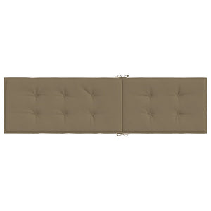 vidaXL Liegestuhl-Auflage Melange Taupe (75+105)x50x3 cm Stoff