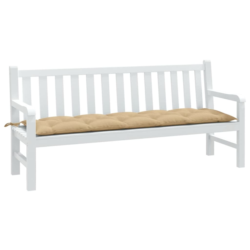 vidaXL Gartenbank-Auflage Melange Beige 180x50x7 cm Stoff