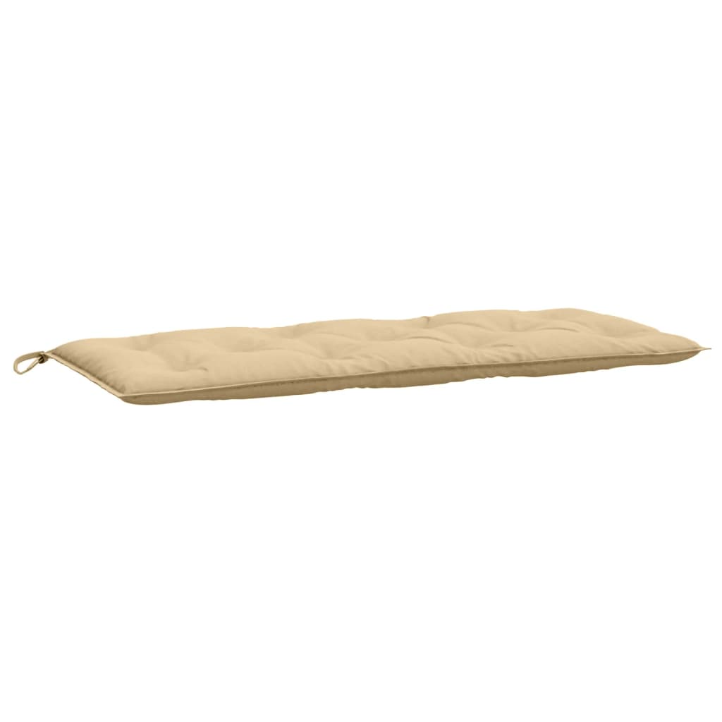 vidaXL Gartenbank-Auflagen 2 Stk. Melange Beige 120x50x7 cm Stoff