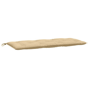 vidaXL Gartenbank-Auflagen 2 Stk. Melange Beige 120x50x7 cm Stoff