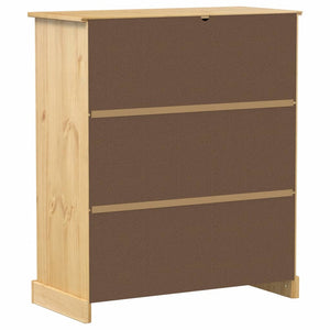 vidaXL Weinschrank Corona 97x45x114 cm Massivholz Kiefer