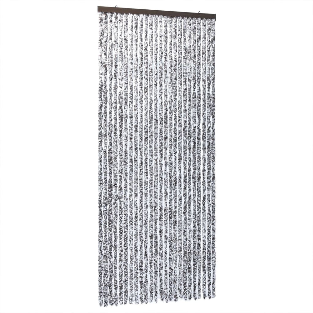 Fliegenvorhang Braun und Beige 100x200 cm Chenille Stilecasa