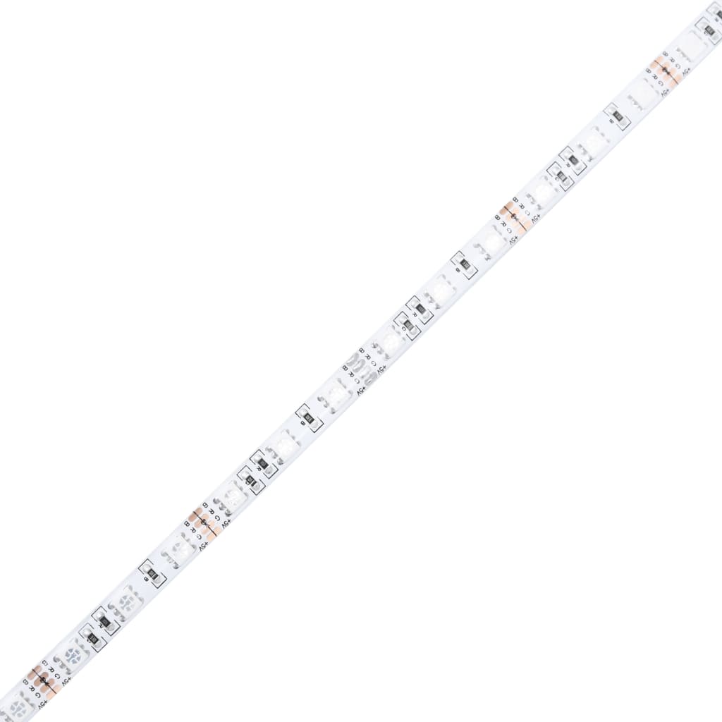 vidaXL 3-tlg. TV-Wohnwand mit LED-Leuchten Betongrau