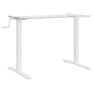 vidaXL Gestell für Sitz-Steh-Schreibtische Weiß (94-135)x60x(70-114)cm